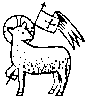 Lamb Standing with the Banner of Victory