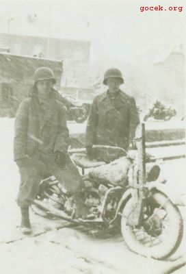 Julian Gocek and Bill Heilman, Stavelot, Belgium, 1944